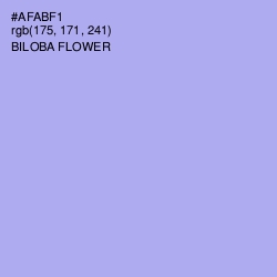 #AFABF1 - Biloba Flower Color Image